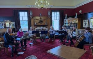 Strathmore Strings entertained us before the meal